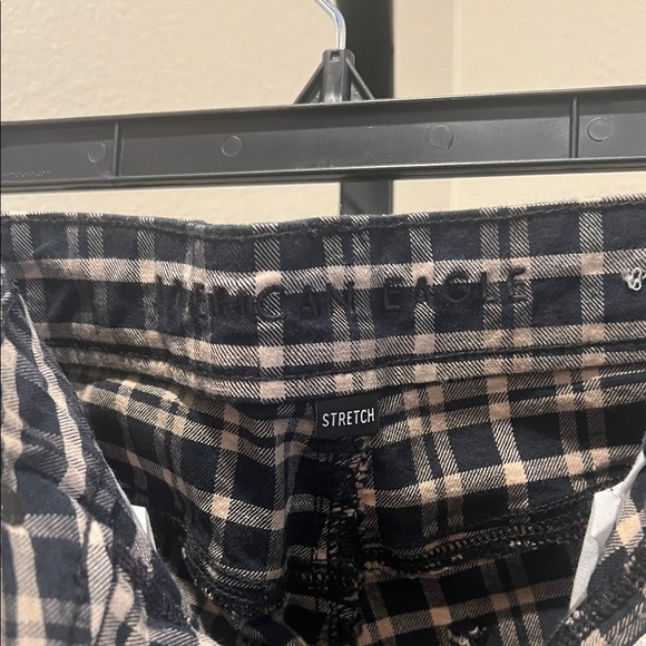 American Eagle Outfitters Black and White Checkered Chinos NWOT - Picture 2 of 4
